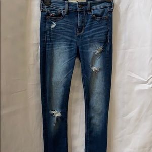 Hollister jeans distressed size 00 W23